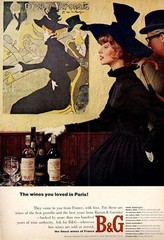 1964 B&G PRINT AD French Wine  » Divan Japonais  » Poster