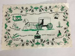 Vintage Paper Placemat Country Barn Riddle Collectible 13X8&Prime;