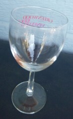vintage Greenwood Ridge vineyards Winery wine glass Philo California 6 3/4&Prime;
