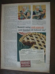 1944 Roma Wines, Grandma&rsquo;s Old Fashioned Molasses 2 sided Vintage PRINT AD 66