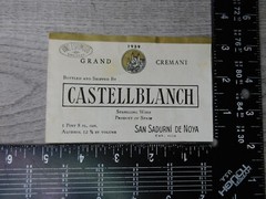 Castellblanch Grand Cremant San Sadurni De Noya Spain Vintage Wine Label Winery