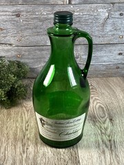 Vintage Green Glass White Wine Jug Italian Swiss Colony Chablis from California
