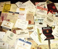Lot 83 Assorted Vintage Wine Bottle Labels, Early 1960&rsquo;s, Early 70&rsquo;s Most France