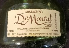 De Montal Armagnac Small EMPTY Bottle – 3-3/4&Prime; Tall
