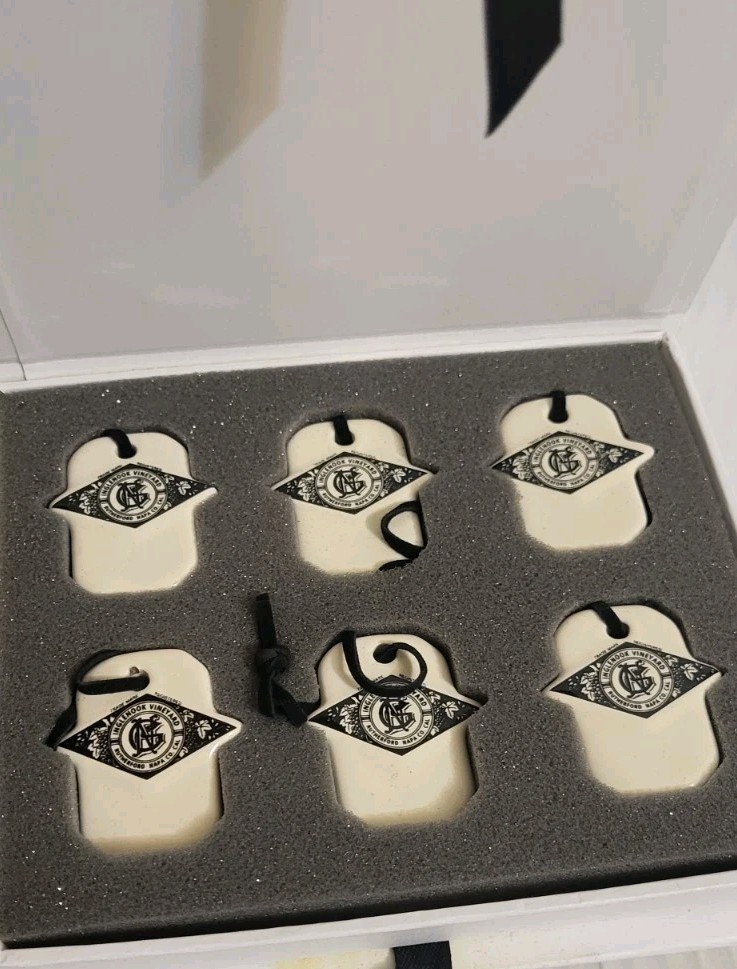 Inglenook Vineyard Rutherford Napa California Porcelain Wine Cellar Tags