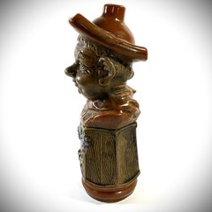 VTG Casa Vinicolo Bardi Ubaldo Monk 1761 Red Wine Decanter Ceramic Italy 1961 EC
