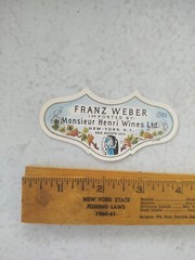 LOT 3/1 VTG 1967 Franz Weber German Wine Label Original CASAL MENDES PORTUGAL