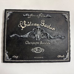 Black Chateau Gaston Champagne Beaulieu Plaque 🔥🍾
