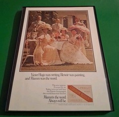Cordon Rouge Mumm&rsquo;s Champagne Brut Framed Print Ad 1973 8.5×11