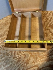 Vintage Pedro Domecq Carlos I Brandy Wine Wooden Box empty RARE size