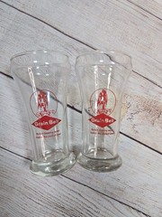 Grain Belt beer Glasses 5 1/4” sham. Meisters Bar. Stillwater, MN Vintage 6oz