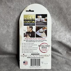 Wine Glass Writer Pens 3 Pack Markers Party Drink Identifier Made in USA New