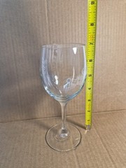 Oliver Winery Clear Wine Glass Bloomington Indiana 7&Prime;×2.5&Prime;×2 Bar Barware Homebar