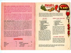HOW to COOK with CALIFORNIA WINES! Vintage 1950s Wine Advertising Recipe Booklet