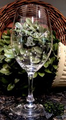Limited Edition SEXTANT Estate Winery Riedel 8” Crystal Wine Glass ~ PRISTINE!