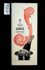 1945 Cook&rsquo;s Imperial American Champagne Aristocrat Wine Vintage Print Ad 34088