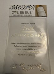 Save The Date Wine Labels, Couples Firsts, Wedding Firsts, Wedding Gift