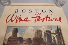 Boston Wine Festival 1990 1991 & 1992 Art Print Posters Boston Harbor Hotel