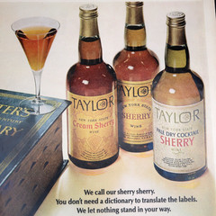 Taylor Sherry Advertisement 1967 Alcohol Cocktail Color Vintage Original