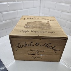 Nickel & Nickel 2000 Napa Tench Vineyard Cabernet Sauvignon Wood Wine Box Crate