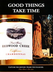 REDWOOD CREEK WINE AD #2 RARE 2002 OUT OF PRINT