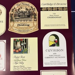 Wines of the Napa Valley Wine Label Series One Collector Poster Art Print 1983