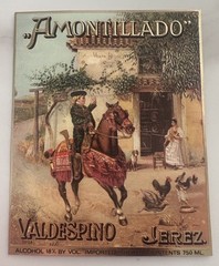 30 Sherry Labels Valdespino Amontillado Sherry Jerez, Spain Labels 4.15” x 5.15”