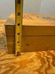 Vintage Pedro Domecq Carlos I Brandy Wine Wooden Box empty RARE size
