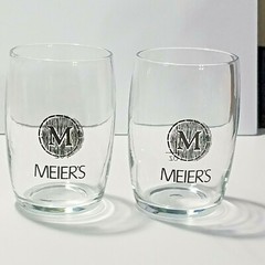 Lot of 2 Meier&rsquo;s Winery Taster Glasses 4oz 3 1/8&Prime; Tall