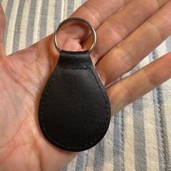 V. Sattui Winery 125th Anniversary Keychain Black Leather Napa Valley 1885-2010