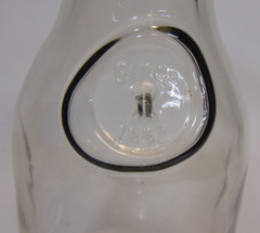 Milk Bottle Vintage Embossed Since 1852 Glass 10&prime; Wine Carafe Quart Paul Mason