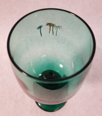 Vintage: Mirage Hotel Las Vegas, NV – Wine Glass – Green Glass – 7&Prime; Tall – RARE