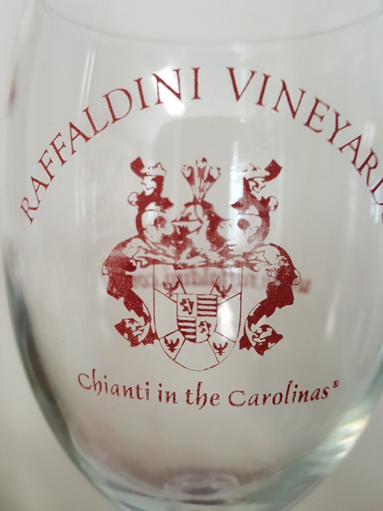 RAFFALDINI VINEYARDS Branded Wine Glass « Chianti in the Carolinas » (NC)