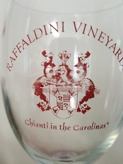 RAFFALDINI VINEYARDS Branded Wine Glass « Chianti in the Carolinas » (NC)