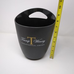 Trump Winery Charlottesville Virginia Wine Black Plastic Bucket Collectable