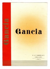 Advertising brochure, GANCIA wines, aperitives, and vermouth, ITALY