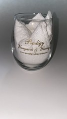 Kentucky Proud Prodigy Vineyards & Winery Stemless Wine Glass Advertising Unique