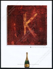 2003 Krug Grand Vin Champagne bottle photo Pierre Bonnefille art vtg print ad