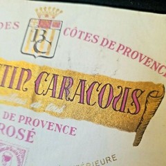 VNTG WINE LABEL 1960 BAPTISTIN CARACOUS Grand vin des Côtes de Provence ROSE