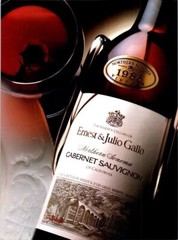 ERNEST & JULIO GALLO Wine Ad Bon Appetit 1991 Vintage Magazine Retro Kitchen Dec