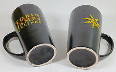 2 Tobin James Cellars Ceramic Coffee Mugs Yellow Sun 6&Prime; Paso Robles California