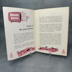 Vintage 1950s Mogen David Wine Recipe Booklet Cooking With Wine