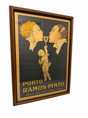 Vintage 1920&rsquo;s French Spirits Poster « Porto Ramos-Pinto » By R. Vincent