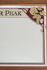 1980s Geyser Peak Winery Promotional Bar Mirror Frosted Signs & Glasswork Vtg