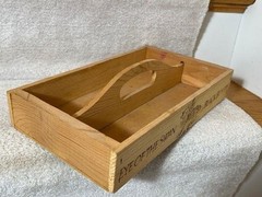 Vintage Eye of the Swan Black Beauty Wine Wood Tote Box Cady 12.5&Prime;