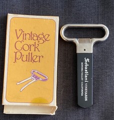 Vintage Never Used Sebastiani Vineyards Wine Puller w/ Original Box