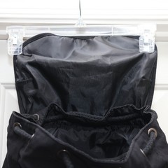 Mumm Napa Winery Backpack Black Canvas Synthetic Leather Bottom Trim Wine