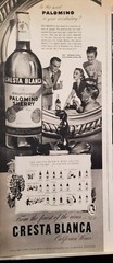Cresta Blanca Wines Vintage 1946 Print Ad Ephemera Wall Art Decor Lot of 2