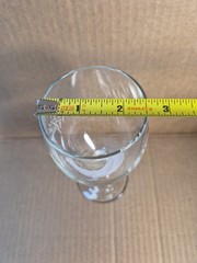 Oliver Winery Clear Wine Glass Bloomington Indiana 7&Prime;×2.5&Prime;×2 Bar Barware Homebar
