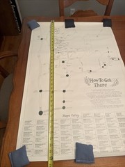 Wine Country Napa Valley Poster Earl Thollander Nut Tree 1974 Double Sided – VTG